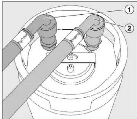 MIELE UG 706080 - Ligar o deposito à união aparafusa da - 1
