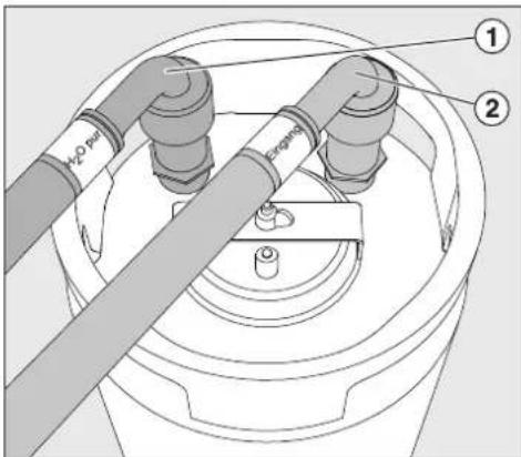MIELE UG 706080 - Raccorder la cartouche au raccord visse - 1