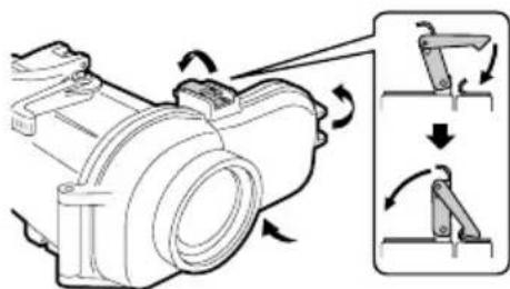JVC WRMG200 - ⑧ Chiudere ermeticamente la custodia subacquea. - 1