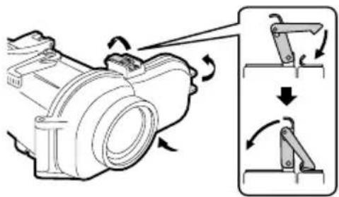 JVC WRMG200 - Sluit het lege onderwaterhuis (zonder camera erin). - 1