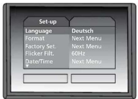 Laserliner VideoFlex G2 - Changing the language - 1