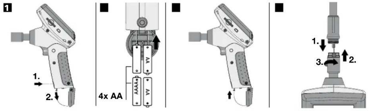 Laserliner VideoFlex G2 - Idriftsættelse (1-6) - 1