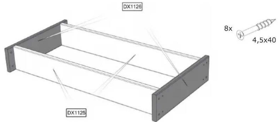 EXIT Aksent Planter Table L Deluxe - Step 1 / Schritt 1 / Stap 1 / Étape 1 - 1