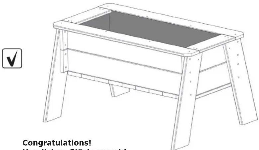 EXIT Aksent Planter Table L Deluxe - Step 5 / Schritt 5 / Stap 5 / Étape 5 - 3
