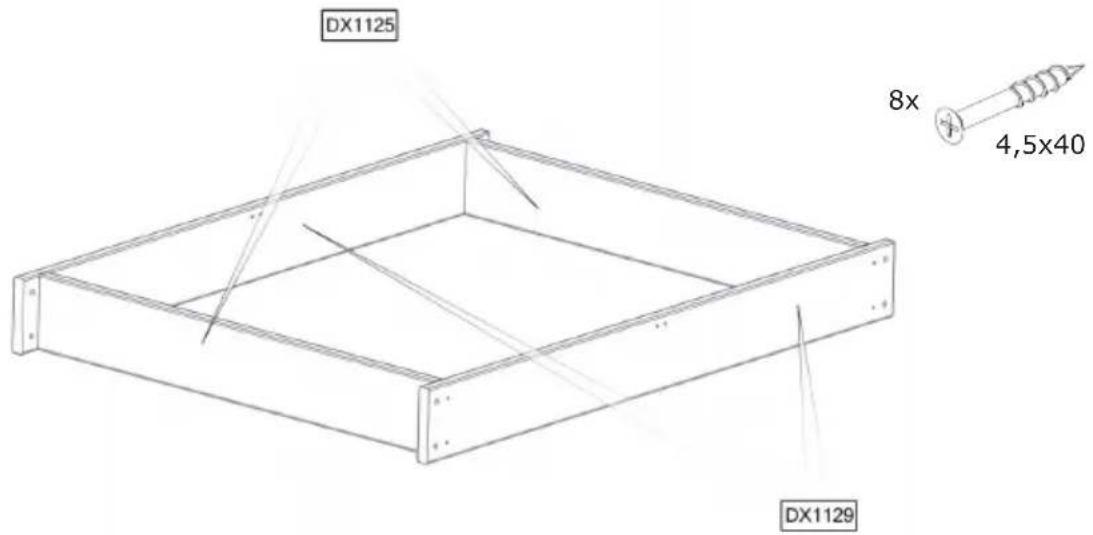 EXIT Aksent Planter Table XL Deluxe - Step 1 / Schritt 1 / Stap 1 / Étape 1 - 1