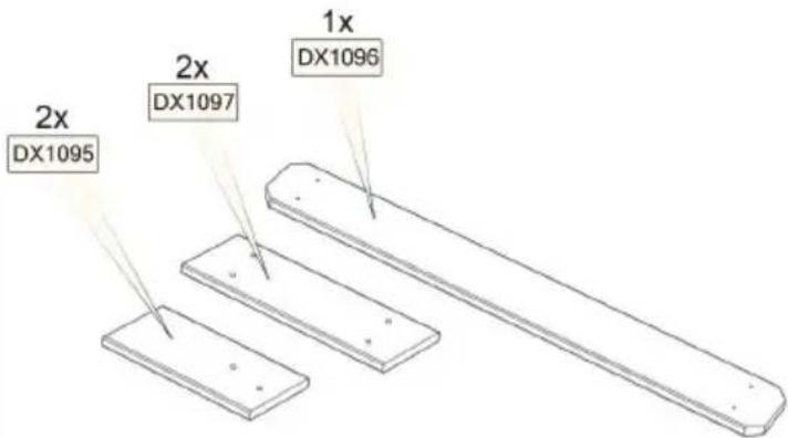 EXIT Aksent Sand Water Picnic table L Deluxe - Parts list / Teileliste / Onderdelen / Listes des pieces - 2