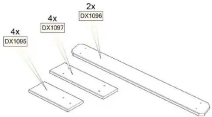 EXIT Aksent Sand Water Picnic table L Deluxe - Parts list / Teileliste / Onderdelen / Listes des pieces - 2