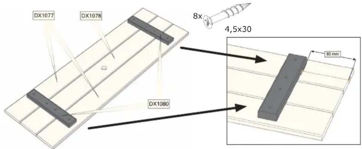 EXIT Aksent Sand Water Picnic table L Deluxe - Step 6 / Schritt 6 / Stap 6 / Étape 6 - 1
