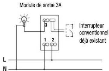 Gewiss GW12822 - Fonctionnement bistable avec interrupteur - 1