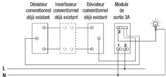 Gewiss GW12822 - Fonctionnement bistable avec interrupteur - 2