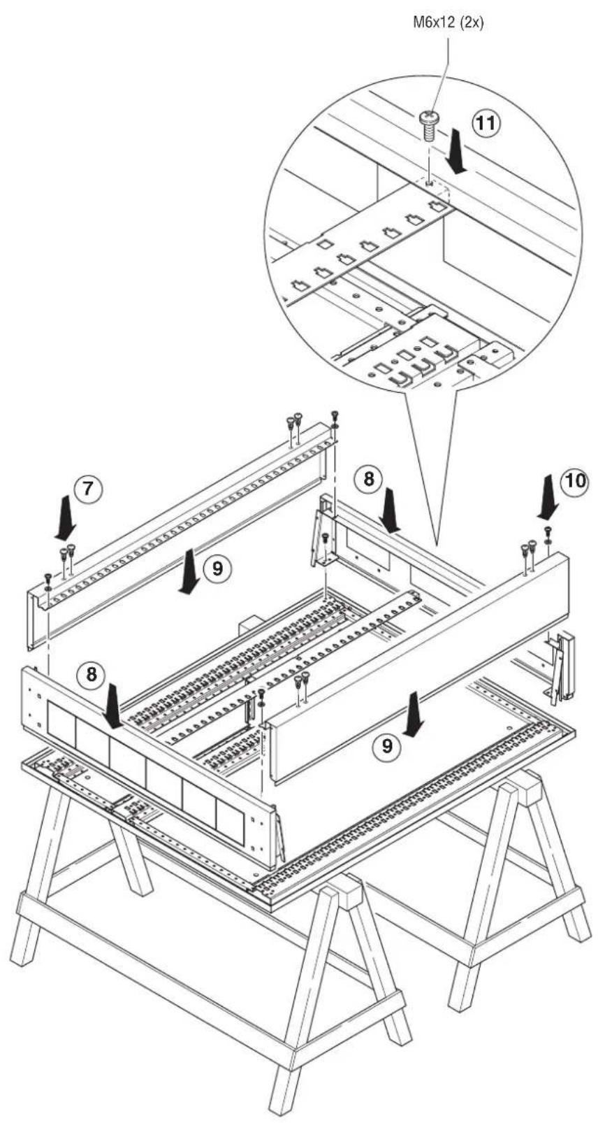 Gewiss GW45449 - MONTAGGIO SEPARATORE VERICALE VANO CAVI INTERNO: GW 45 444 - GW 45 445 - 2