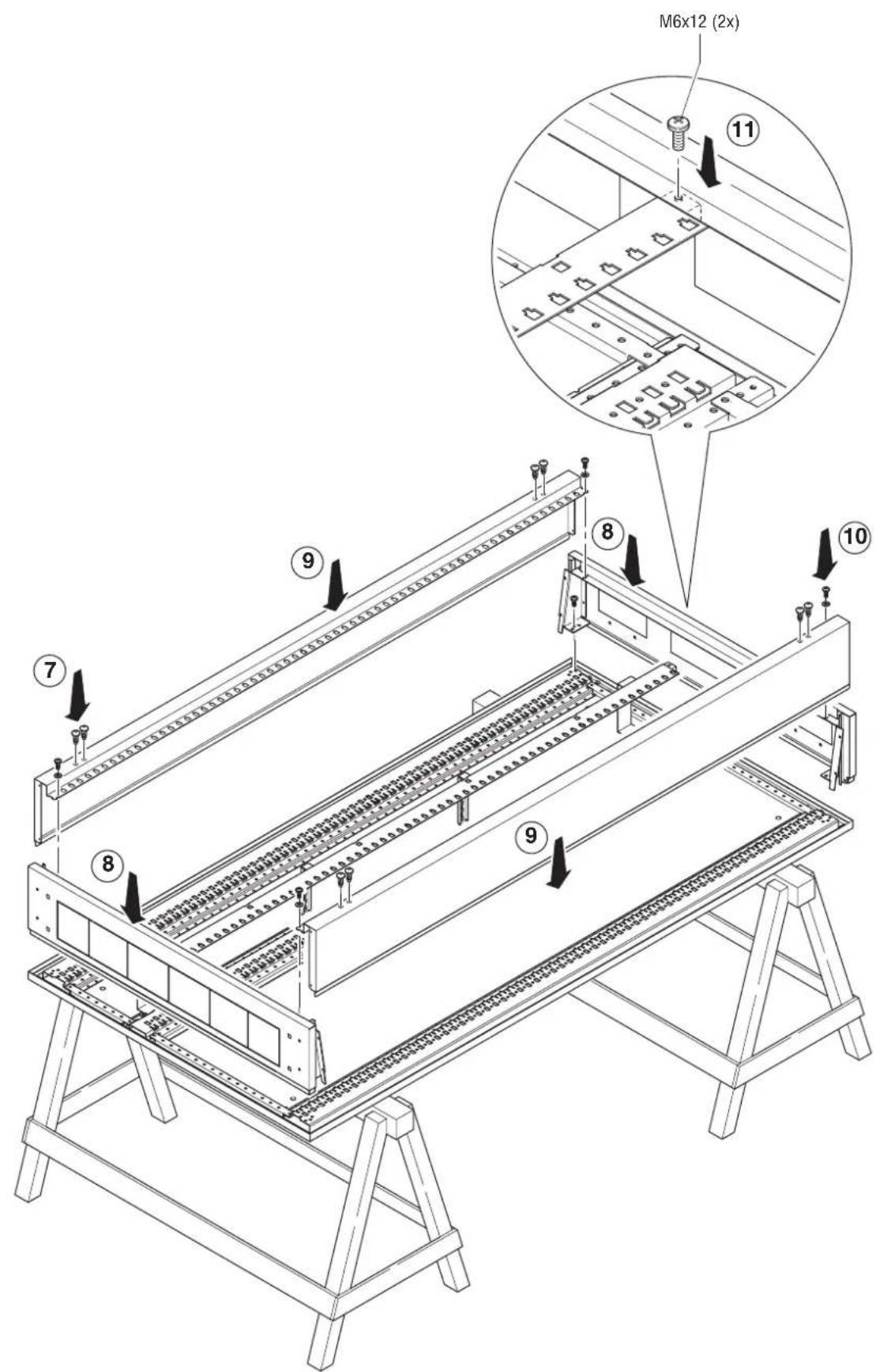 Gewiss GW45467 - MONTAGGIO SEPARATORE VERTICALE VANO CAVI INTERNO: GW 45 447 - GW 45 448 - GW 45 449 - 2