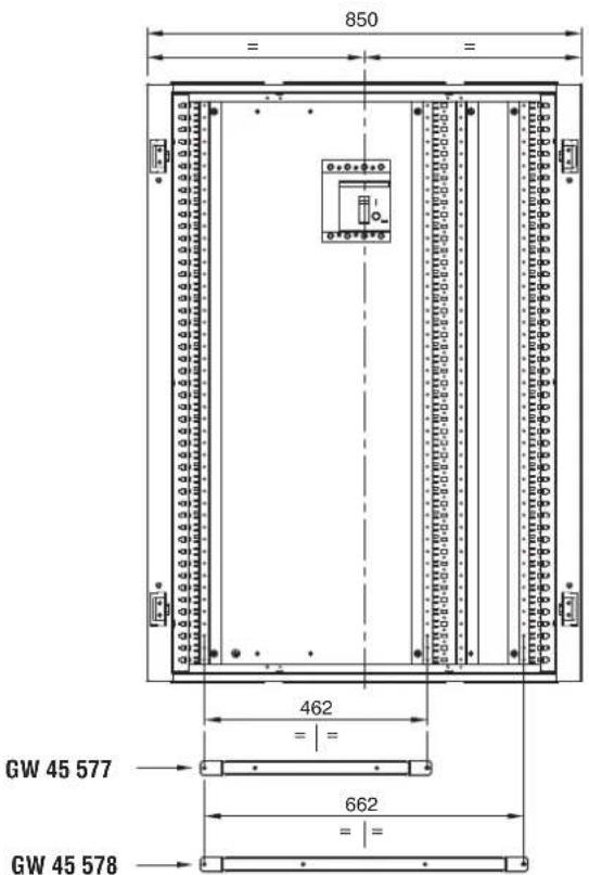 Gewiss GW45578 - KIT PORTABARRE LINEARE BARRE SAGOMATE 250-400-630A - - 3