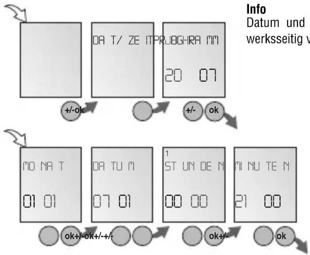 Gewiss GW96846 - Datum und Uhrzeit einstellen - 1