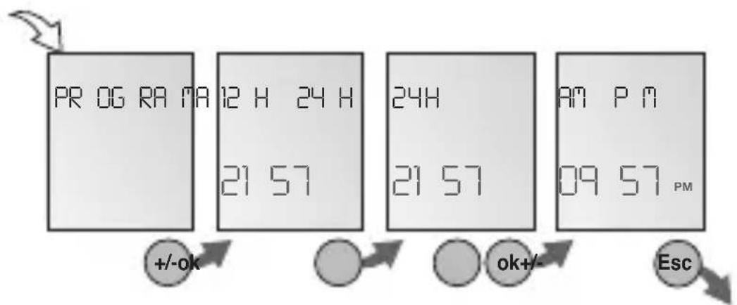 Gewiss GW96846 - Selecciónar AM/PM- (12 horas) o modo 24 horas - 1