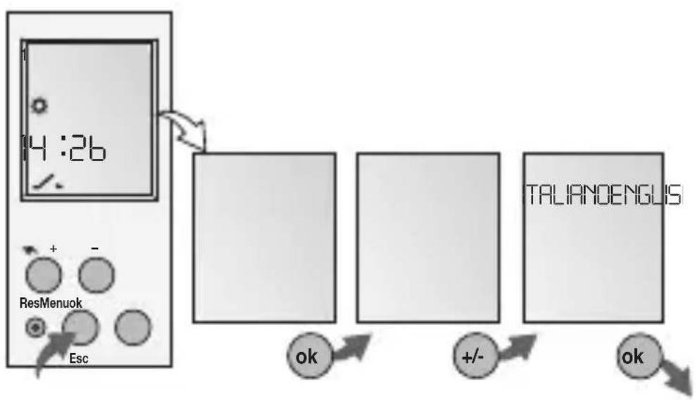 Gewiss GW96846 - AVVIAMENTO INIZIALE - SCELTA DELLA LINGUA - 1