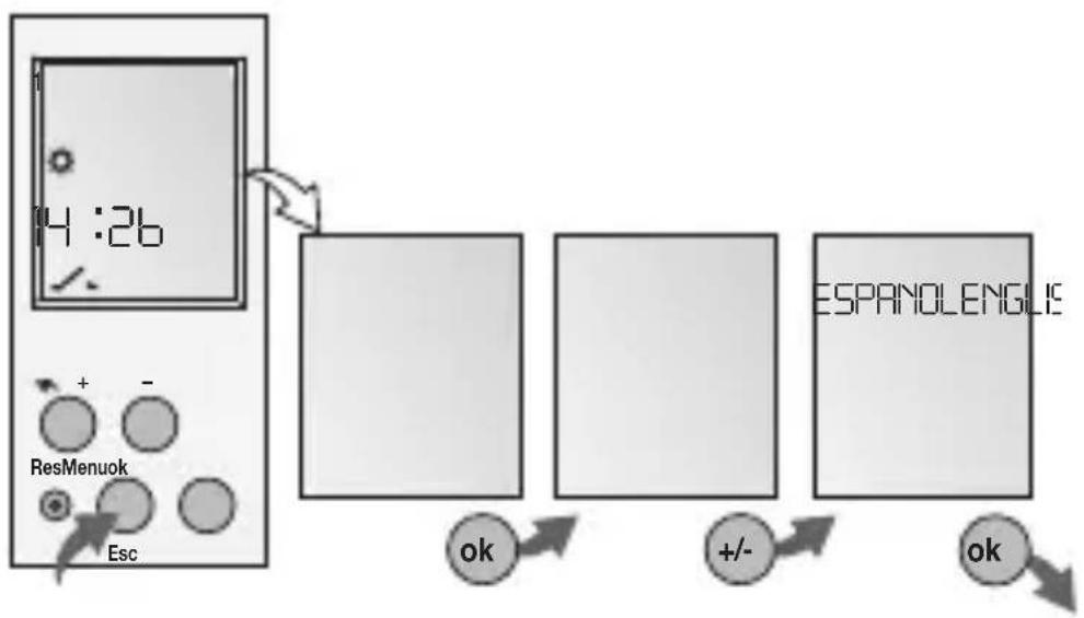 Gewiss GW96846 - PRIMERA PUESTA EN SERVICIO - SELECTION DE IDIOMA - 1