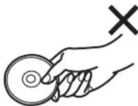PANASONIC CFVDM312U - How to hold a disc - 2