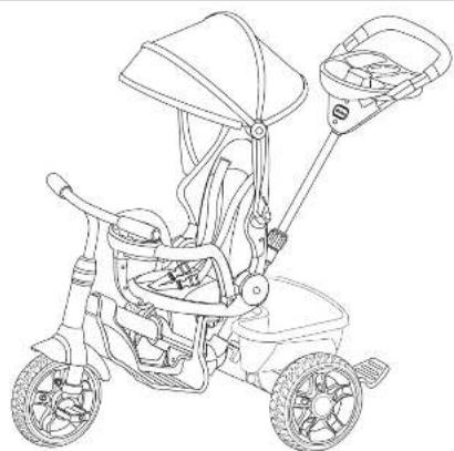 Little Tikes 5 in 1 Deluxe Ride & Relax Recliner Trike - WEGGOOION - 22