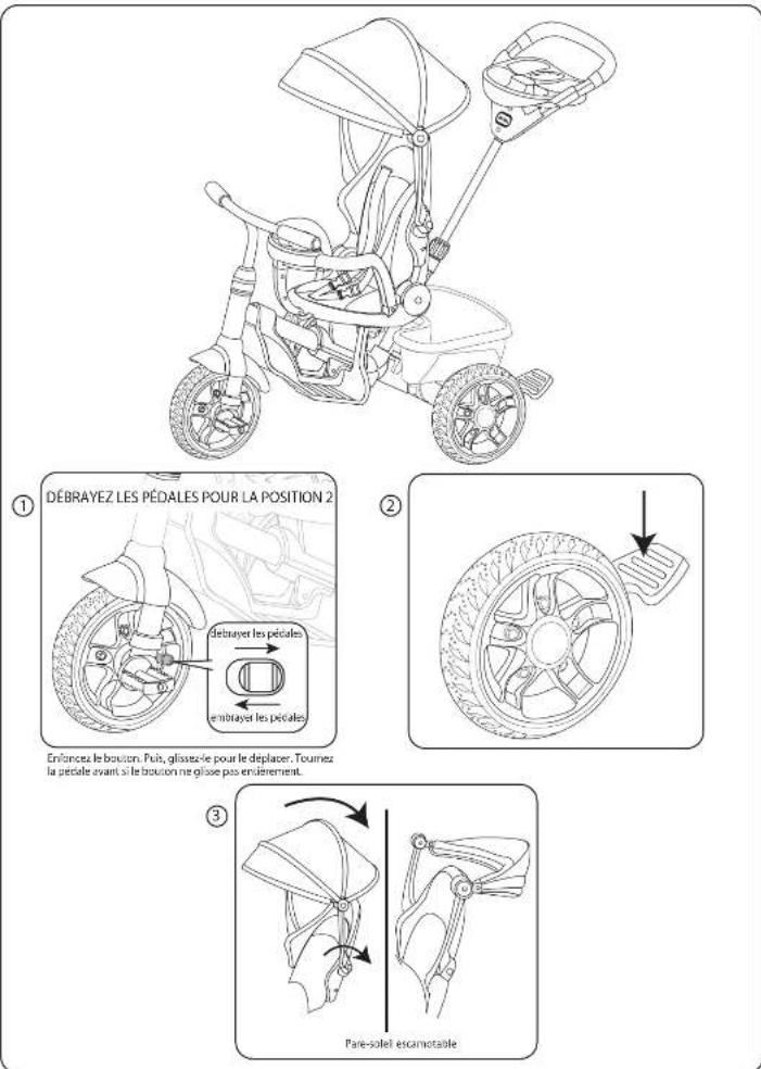 Little Tikes 5 in 1 Deluxe Ride & Relax Recliner Trike - MISE AU REBUT - 12