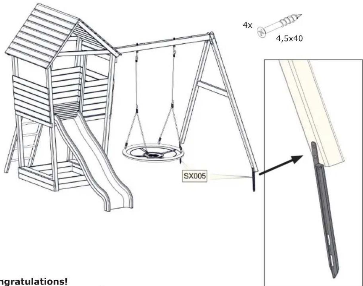 EXIT Aksent Nest Swing Arm - Step 8 / Schritt 8 / Stap 8 / Étape 8 - 2