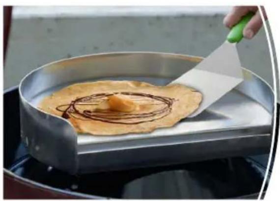 Outdoorchef Griddle Plate - CREPE MED PÄRER OG CHOKOLADESAUCE - 1