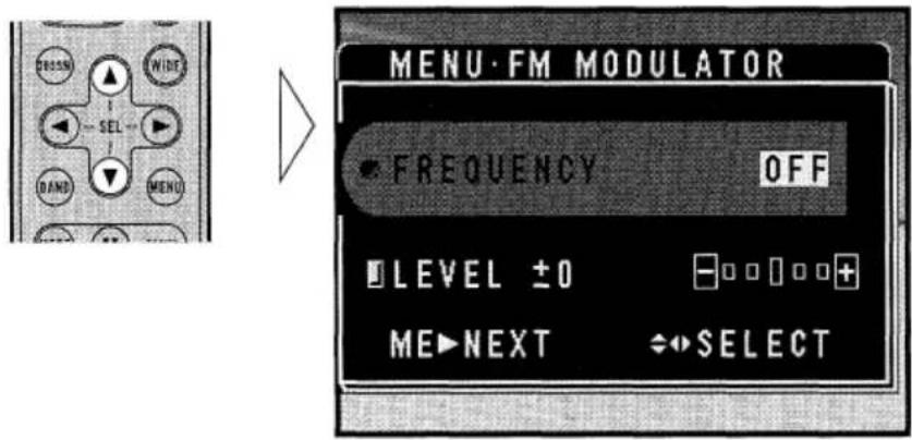 PIONEER GEXP7000TVP - Réglage du modulateur FM (Mode ADD-ON) - 1