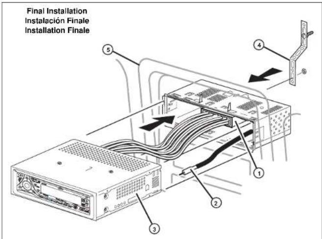 JENSEN MP5610 - Installation finale ISO-DIN - 2