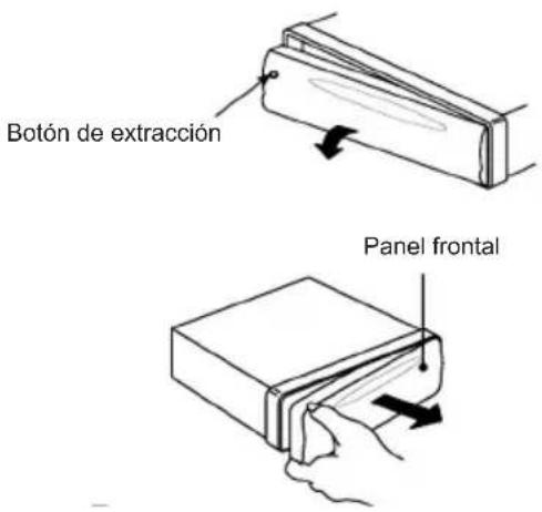 JENSEN MP1314 - Extracción del panel frontal - 1
