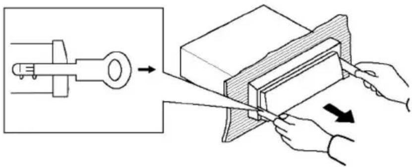 JENSEN MP1314 - Removing the unit - 1