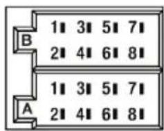 JENSEN MP1314 - CONECTORES DEL PANEL TRASERO - 2