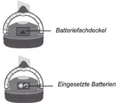 CLARION VT1510E - Die Batterien in die Kopfhörer einsetzen - 1