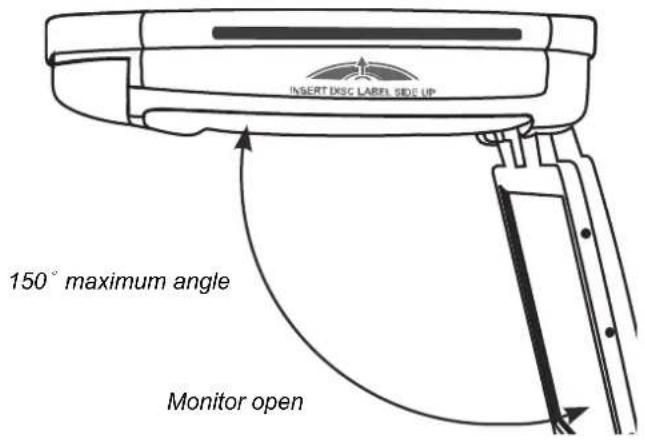 CLARION VT1510E - OPENING THE MONITOR - 2
