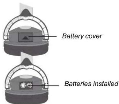 CLARION VT1510E - Installing batteries in the headphones - 1
