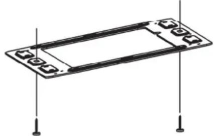CLARION VT1510E - Installazione della staffa del tettuccio e dei cavi - 2