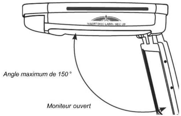 CLARION VT1510E - Ouverture du moniteur - 1
