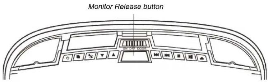CLARION VT1510E - OPENING THE MONITOR - 1