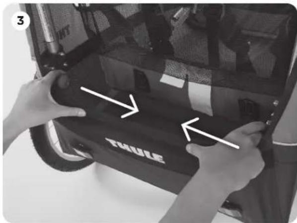 THULE Cadence Bicycle Trailer - FOLDING THE CARRIER - 1