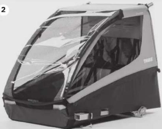 THULE Cadence Bicycle Trailer - WARNING - 2
