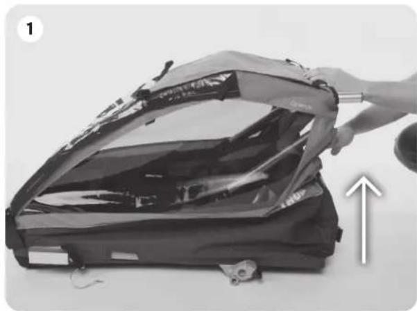 THULE Cadence Bicycle Trailer - UNFOLDING THE CARRIER - 1