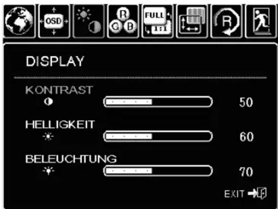 WACOM PL 900 - ON SCREEN DISPLAY (OSD)-EINSTELLUNGEN - 4