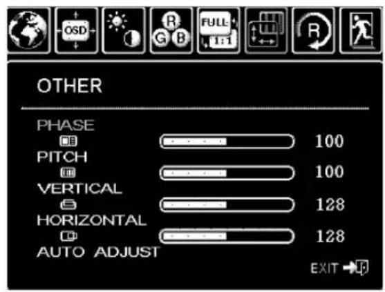 WACOM PL 900 - ON SCREEN DISPLAY (OSD) SETTINGS - 7