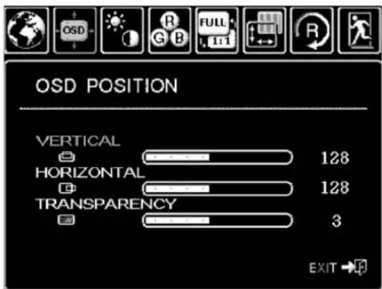 WACOM PL 900 - ON SCREEN DISPLAY (OSD) SETTINGS - 3