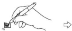 WACOM PL 900 - FONCTIONNEMENT ÉLÉMENTAIRE DU STYLET - 3