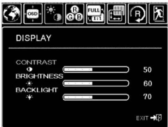 WACOM PL 900 - ON SCREEN DISPLAY (OSD) SETTINGS - 4