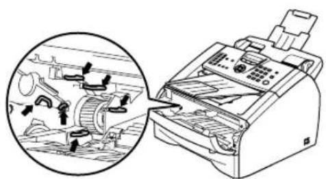 BROTHER FAX2825 - Le papier est coincé à l'intérieur de l'appareil - 4