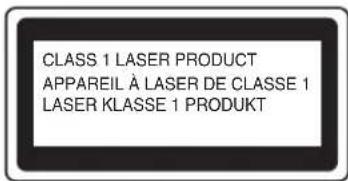 CLASS 1 LASER PRODUCT APPAREIL À LASER DE CLASSE 1 LASER KLASSE 1 PRODUKT