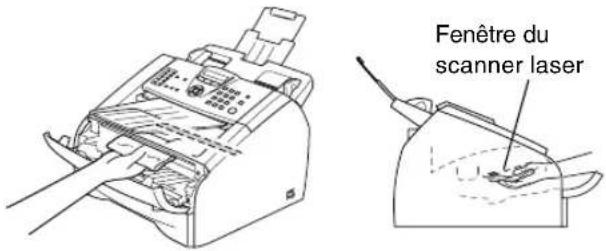 Fenêtre du scanner laser