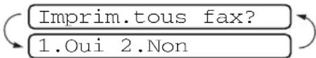 BROTHER FAX2825 - Changement d'options de fax à distance - 2