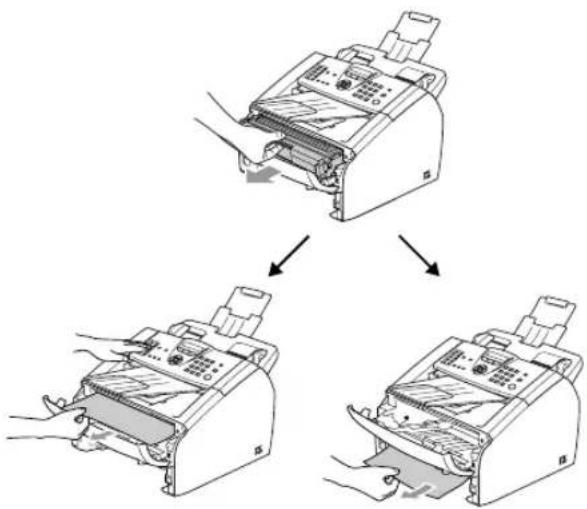 BROTHER FAX2825 - Le papier est coincé à l'intérieur de l'appareil - 3